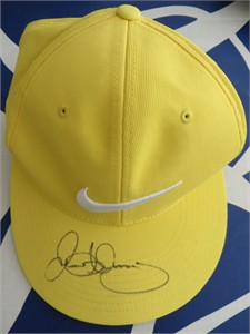 Rory McIlroy autographed yellow Nike 20XI golf cap or hat - PGA Tour Golf Autographs